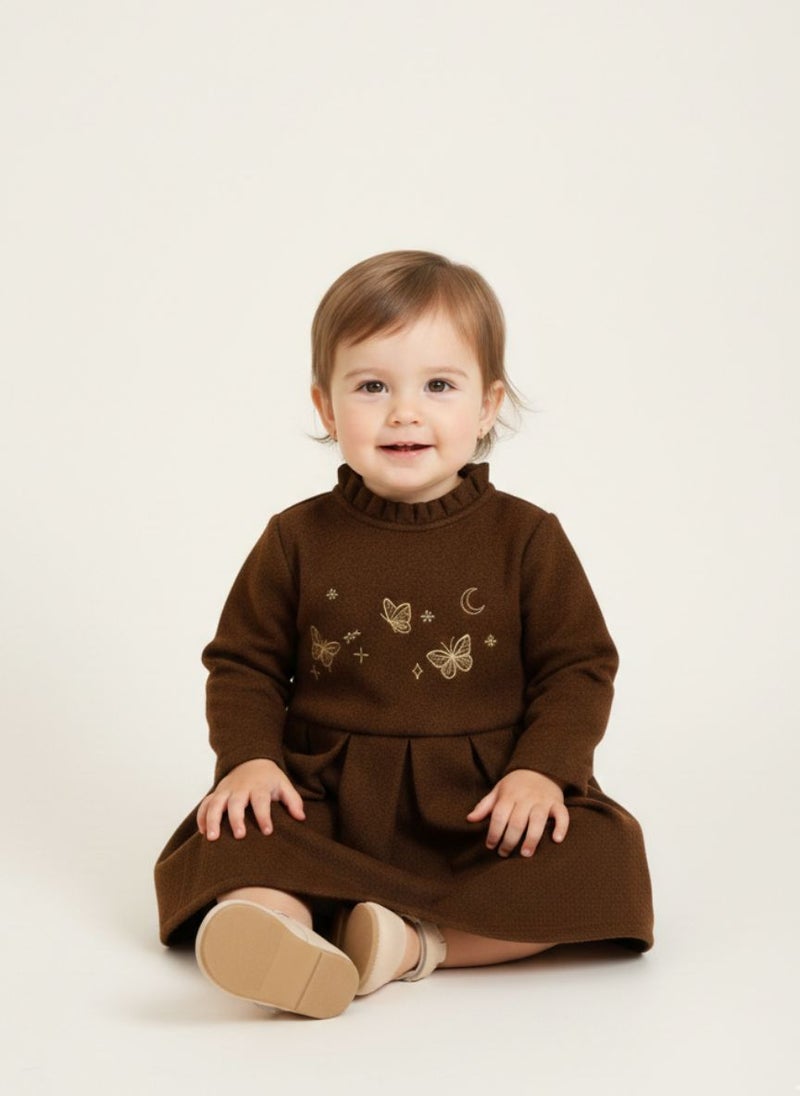 Cloud Fashion Brown Butterfly Dress - Image 2